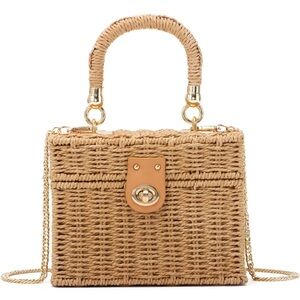 Rattan basket bag